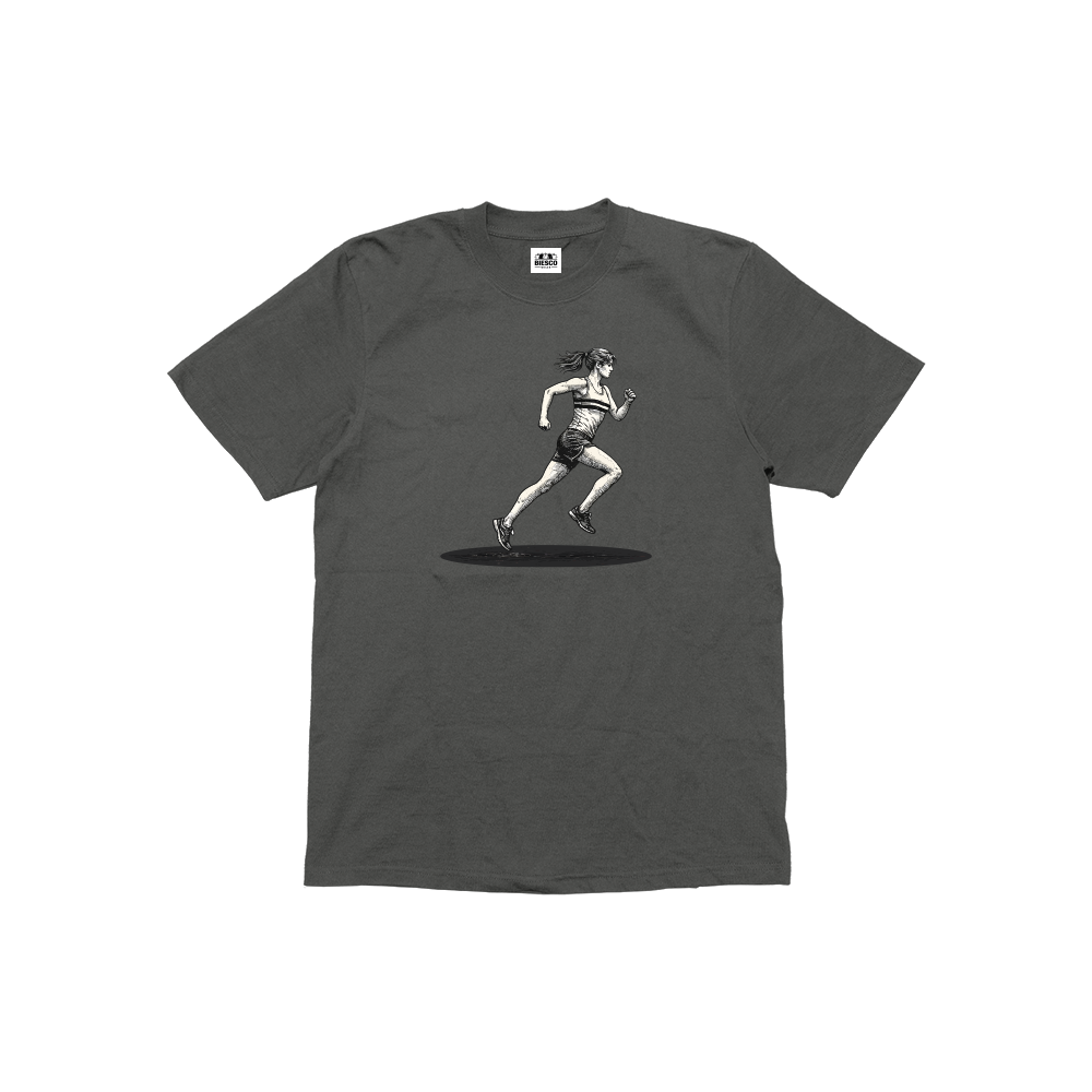 Kadın Koşucu - Çocuk T-shirt