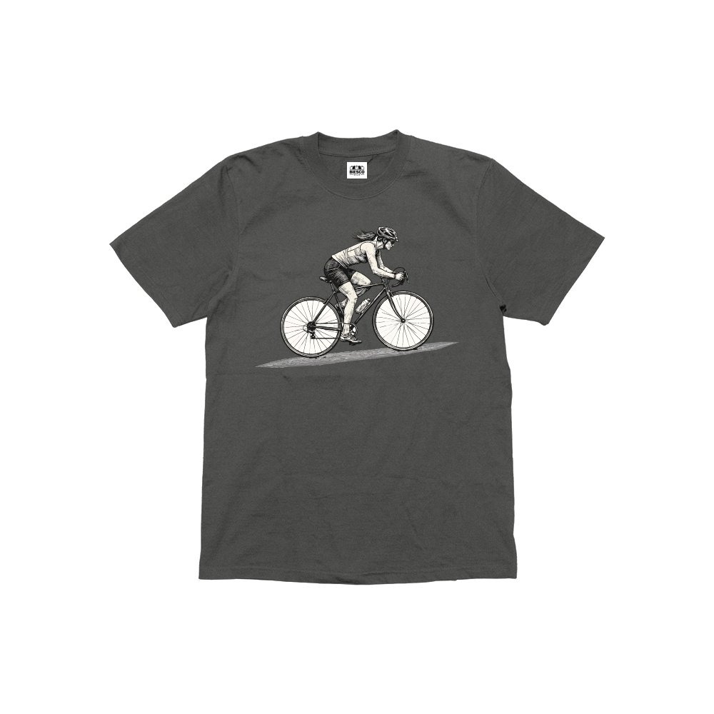 Bisikletli Kadın - Çocuk T-shirt