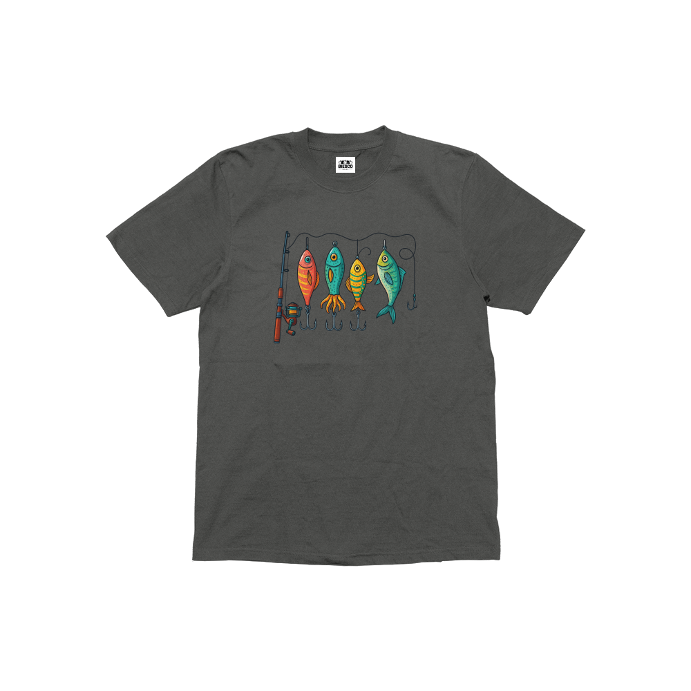 Renkli Olta Takım Düzeni - Çocuk T-shirt