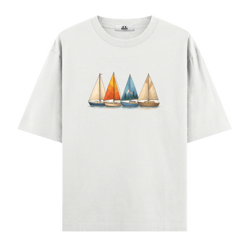 Yelkenli Botlar - Oversize T-shirt