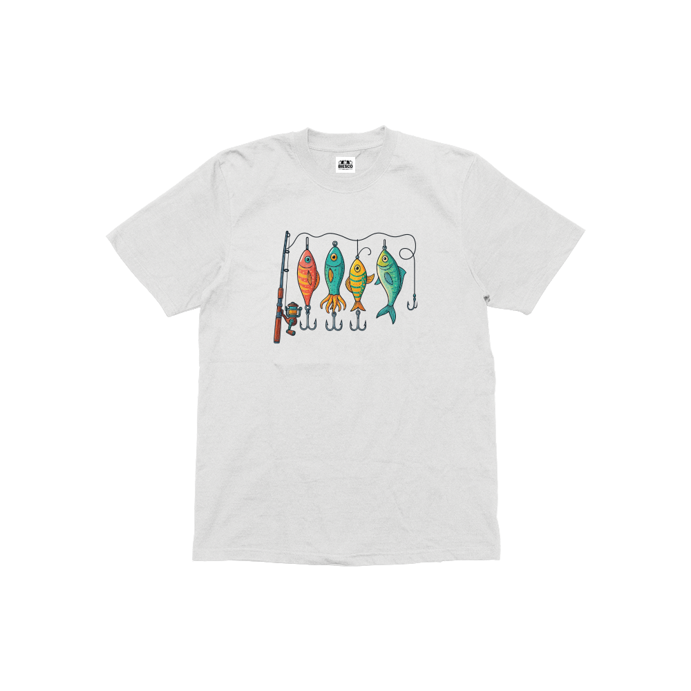 Renkli Olta Takım Düzeni - Çocuk T-shirt