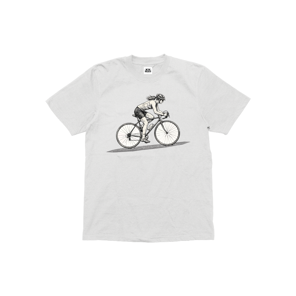 Bisikletli Kadın - Çocuk T-shirt