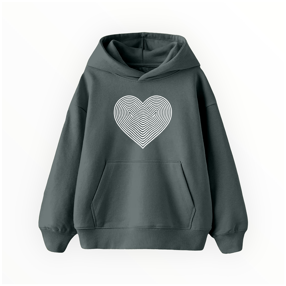 Kalp - Çocuk Hoodie