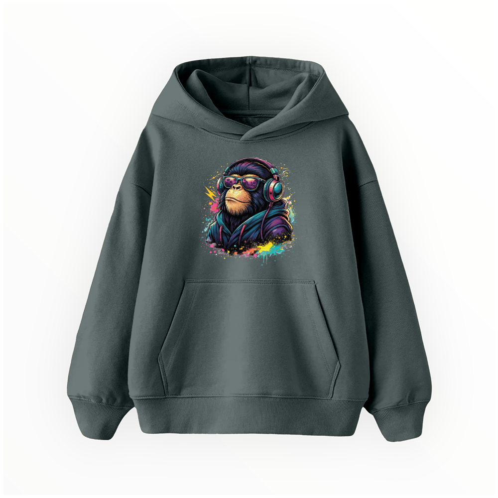 Havalı Şempanze - Çocuk Hoodie