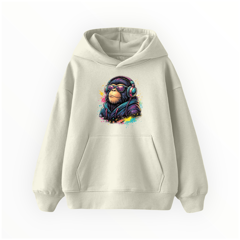 Havalı Şempanze - Çocuk Hoodie