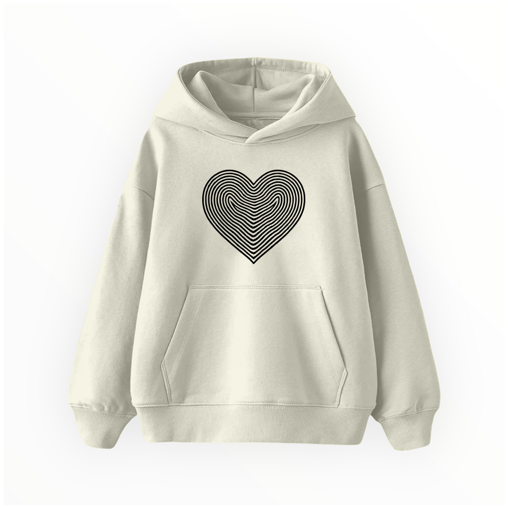 Kalp - Çocuk Hoodie