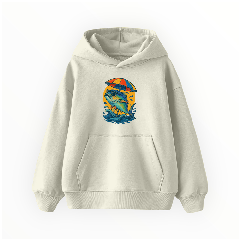 Tatilci Balık - Çocuk Hoodie