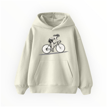Bisikletli Kadın - Çocuk Hoodie
