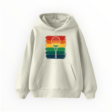 Raket ve Renkli Çizgiler - Çocuk Hoodie