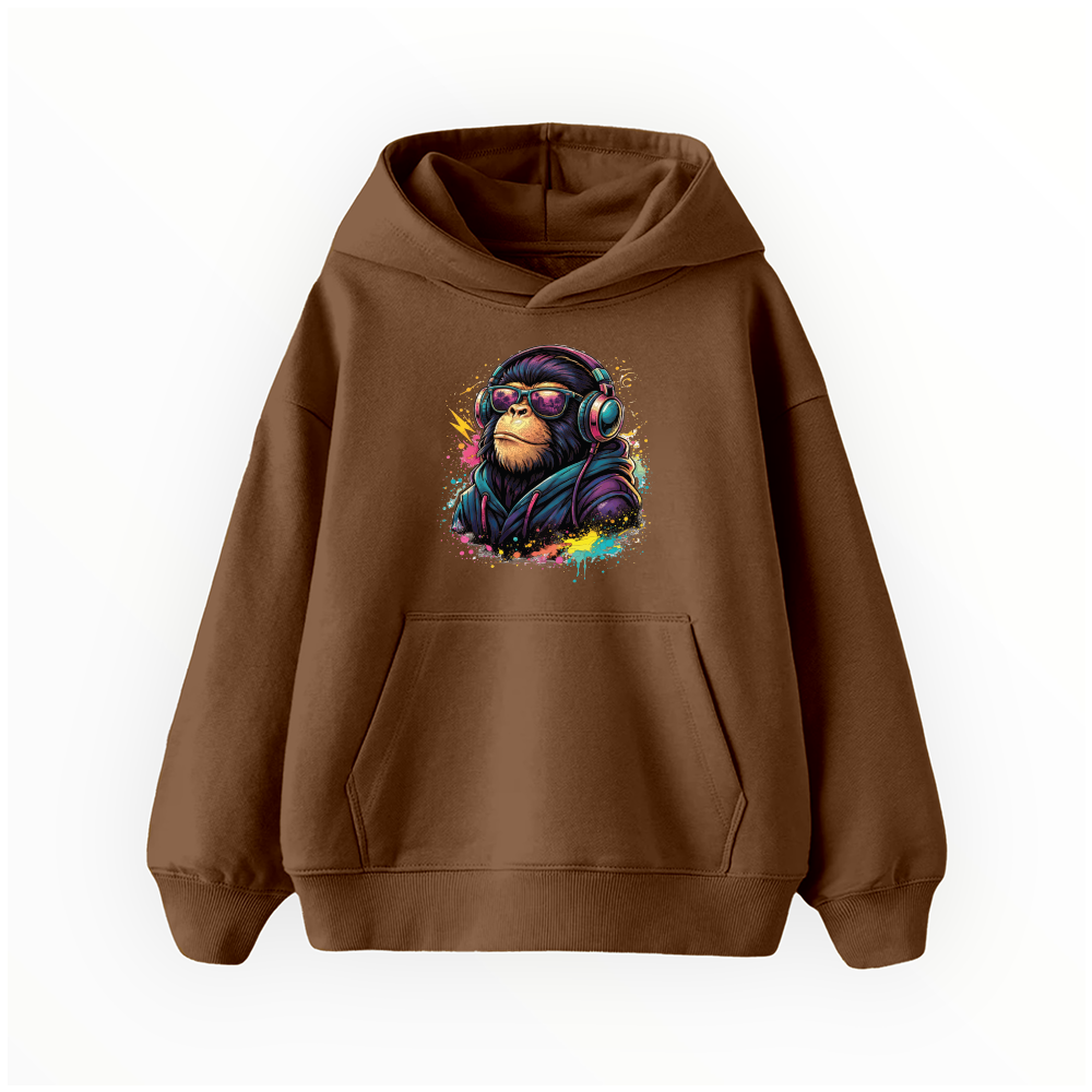 Havalı Şempanze - Çocuk Hoodie