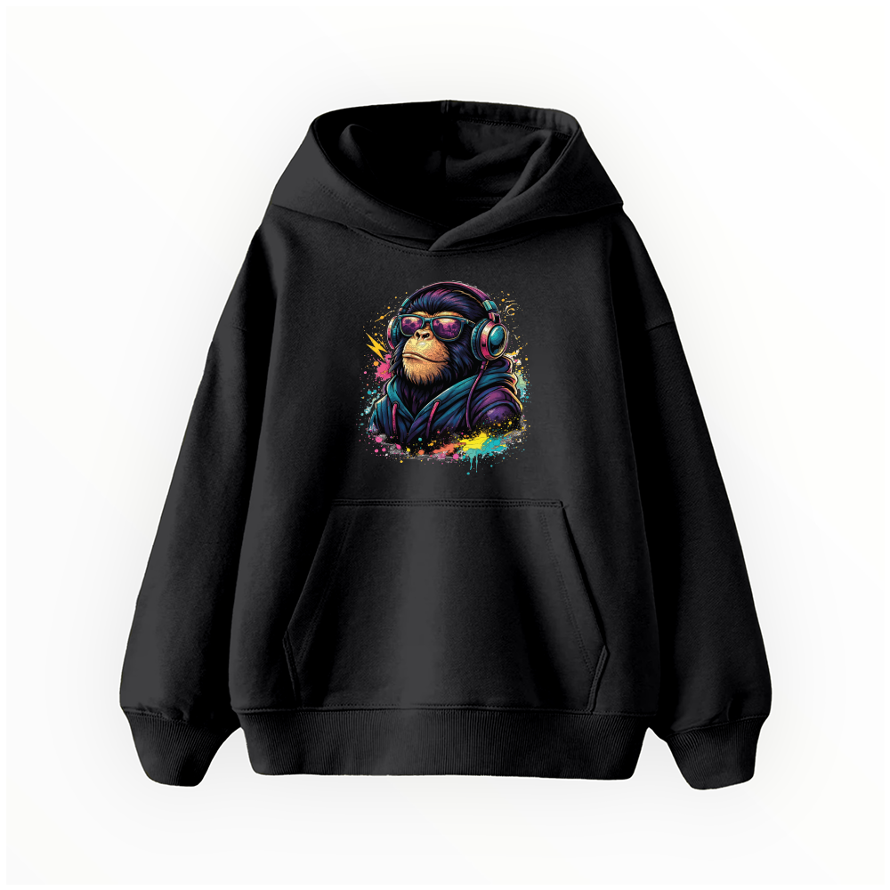 Havalı Şempanze - Çocuk Hoodie