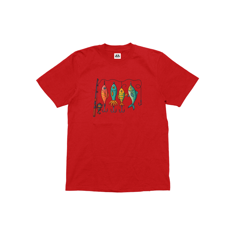 Renkli Olta Takım Düzeni - Çocuk T-shirt