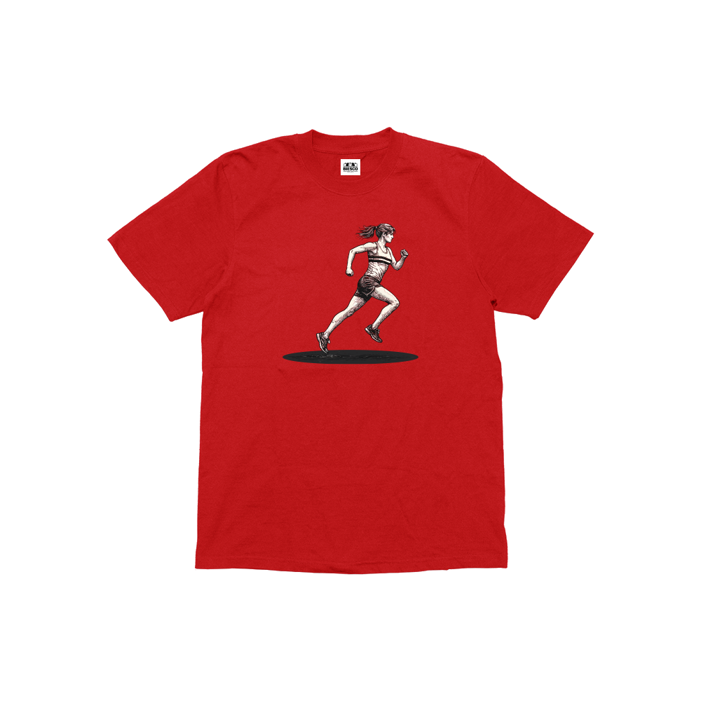 Kadın Koşucu - Çocuk T-shirt