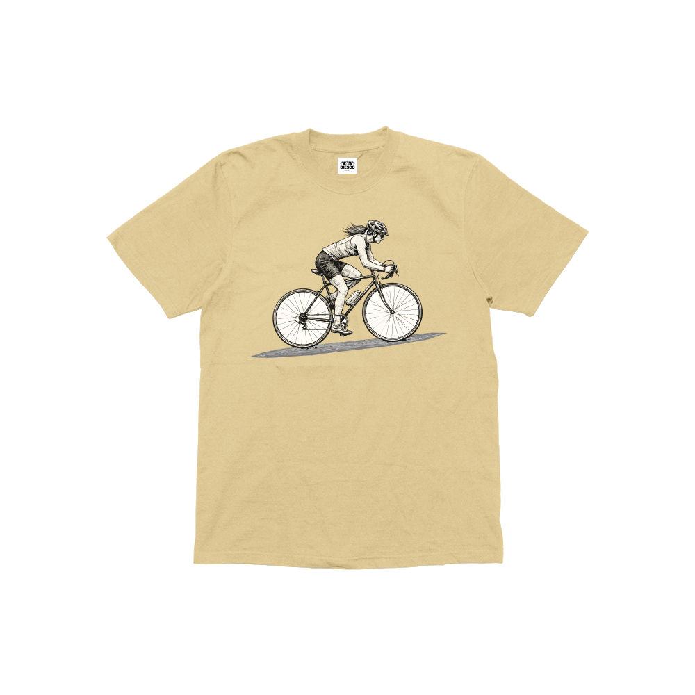 Bisikletli Kadın - Çocuk T-shirt