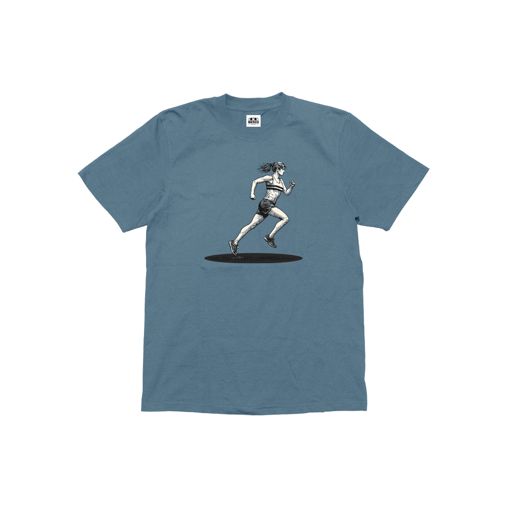 Kadın Koşucu - Çocuk T-shirt