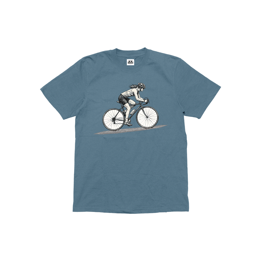 Bisikletli Kadın - Çocuk T-shirt