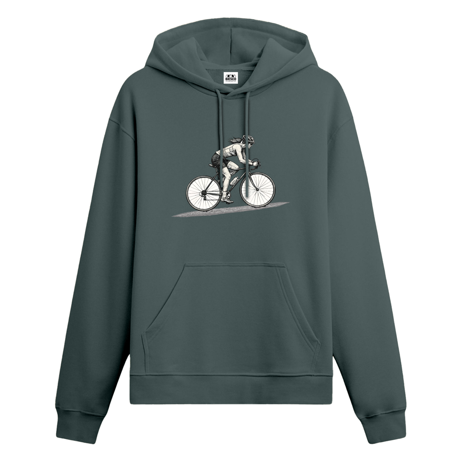 Bisikletli Kadın - Oversize Hoodie