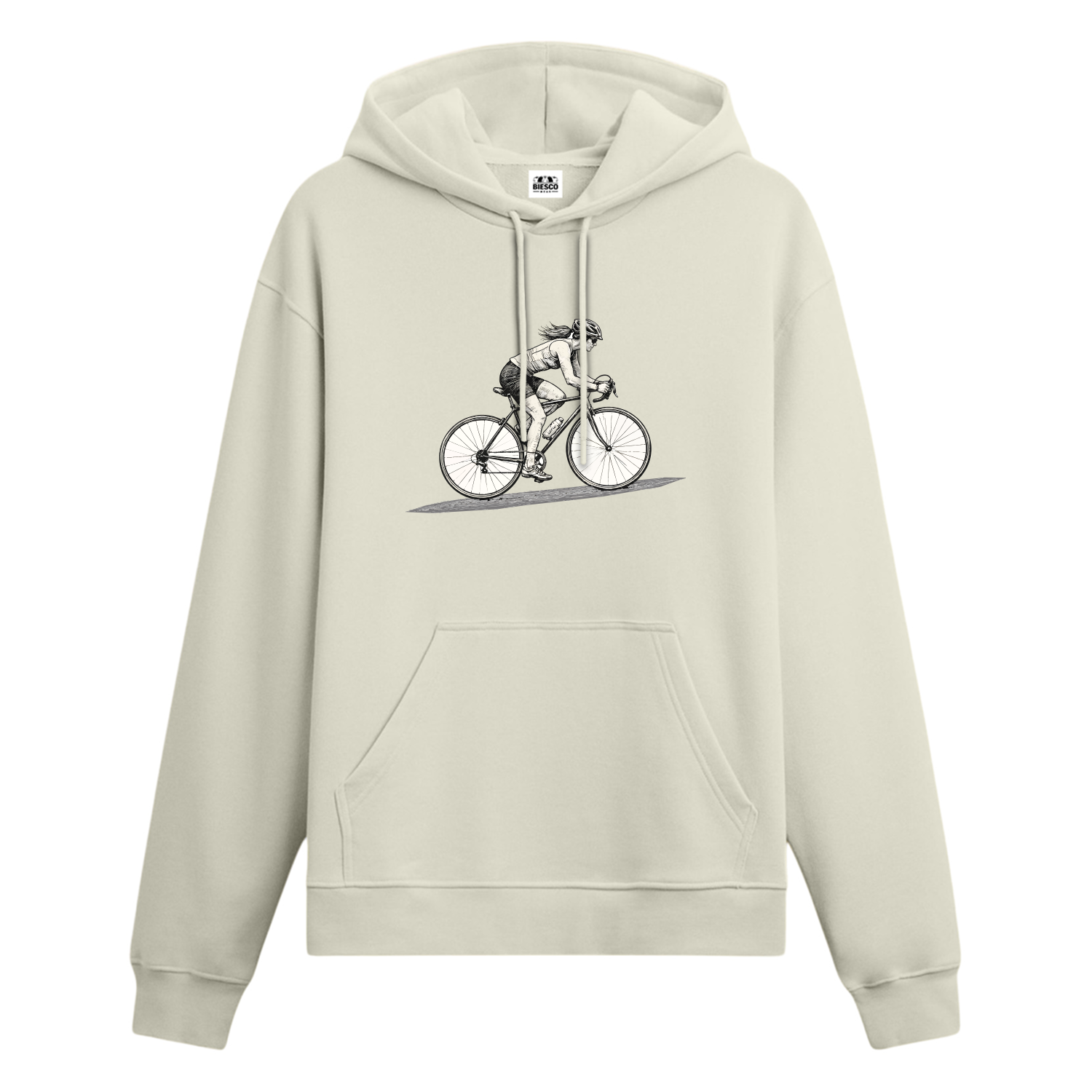 Bisikletli Kadın - Oversize Hoodie