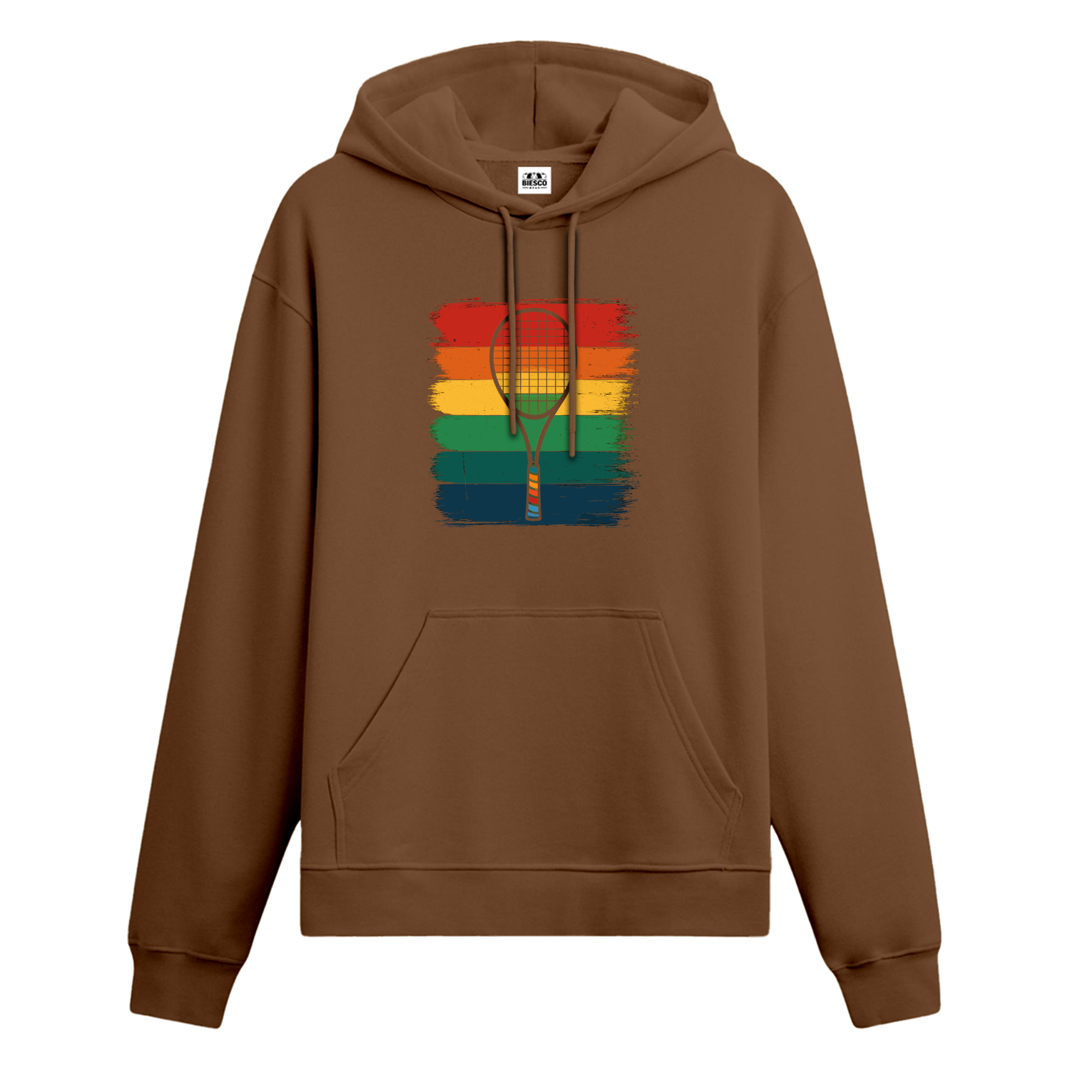 Raket ve Renkli Çizgiler - Oversize Hoodie