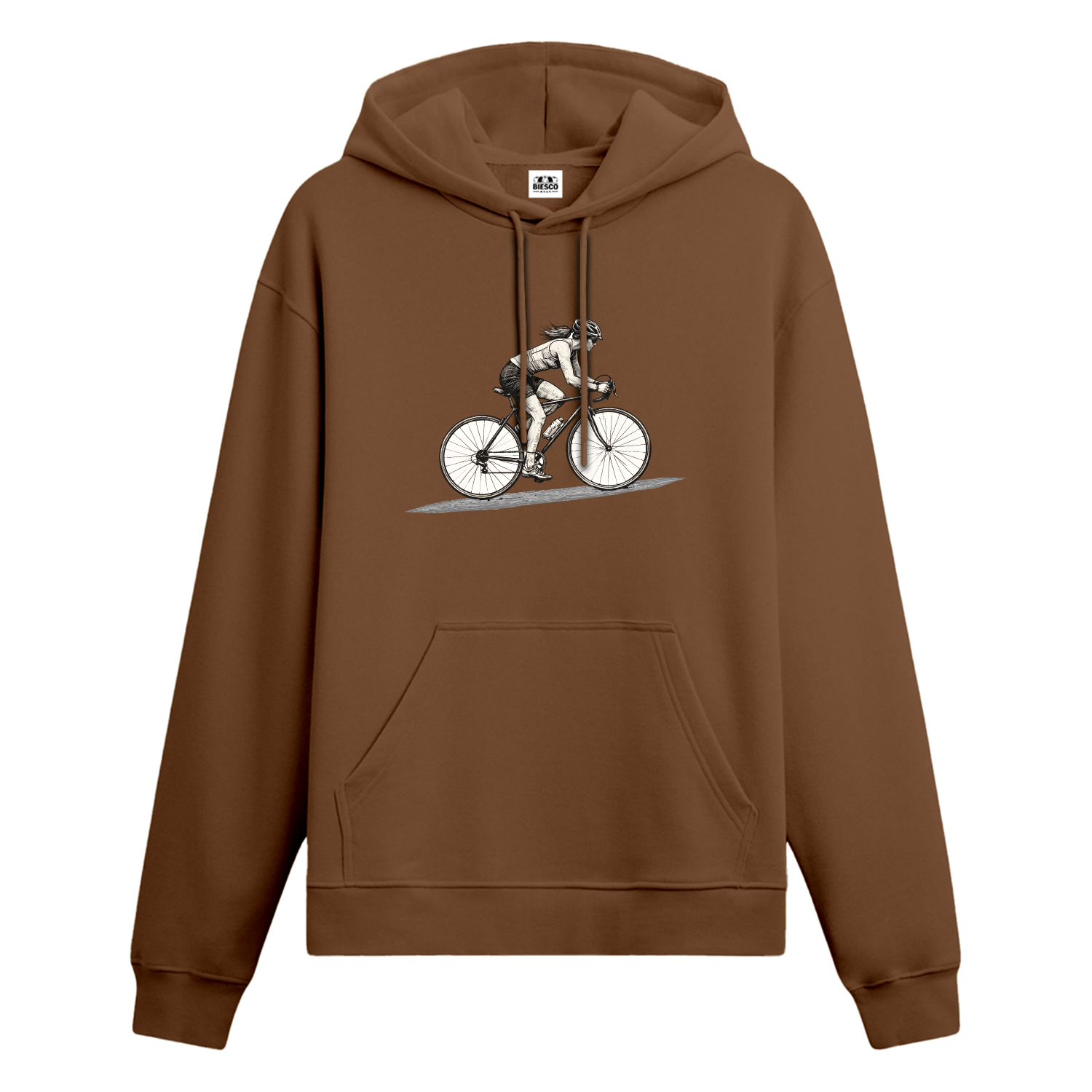 Bisikletli Kadın - Oversize Hoodie