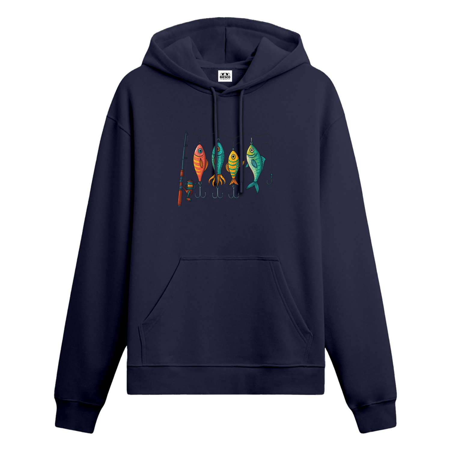 Renkli Olta Takım Düzeni - Oversize Hoodie