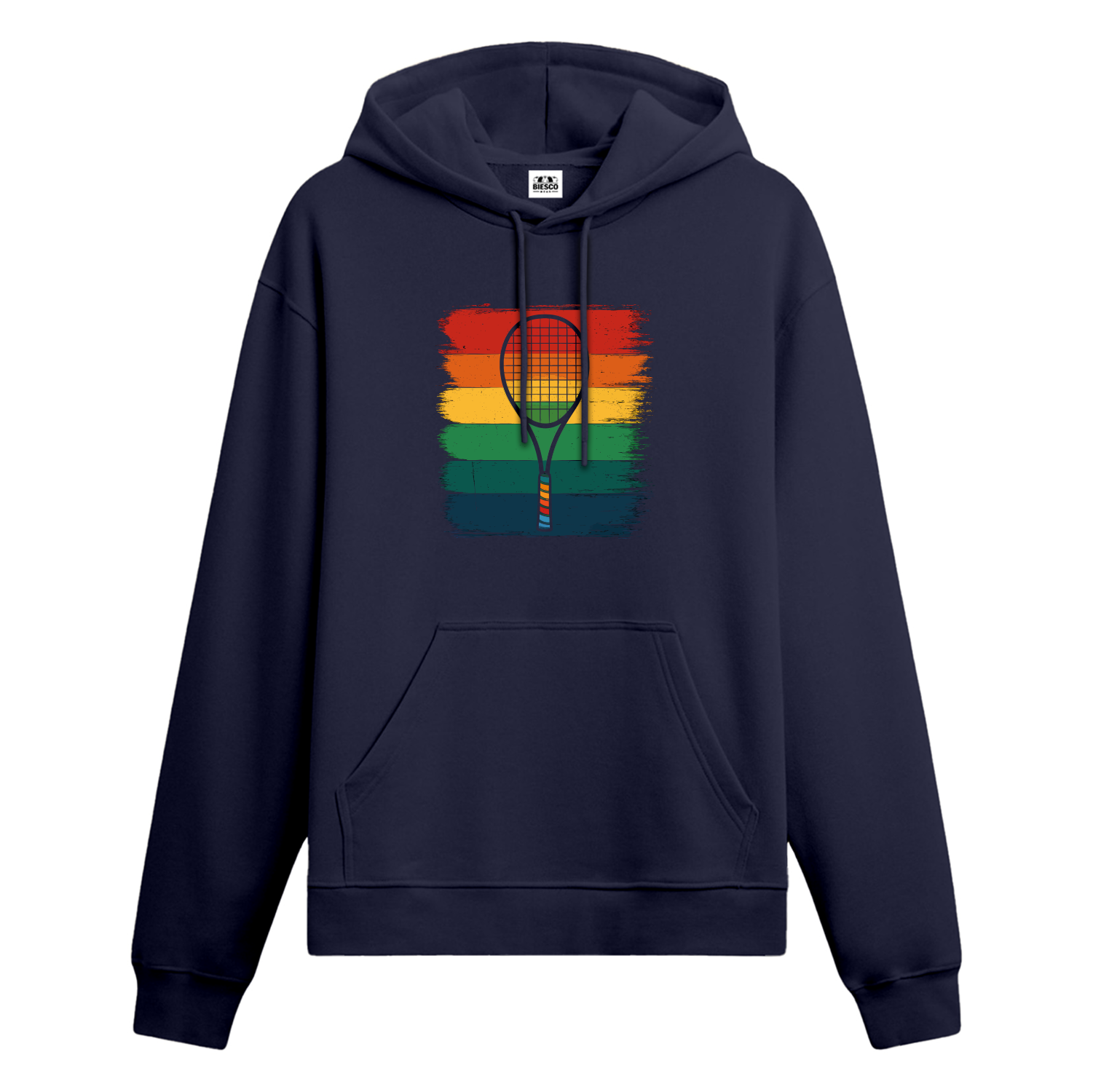 Raket ve Renkli Çizgiler - Oversize Hoodie