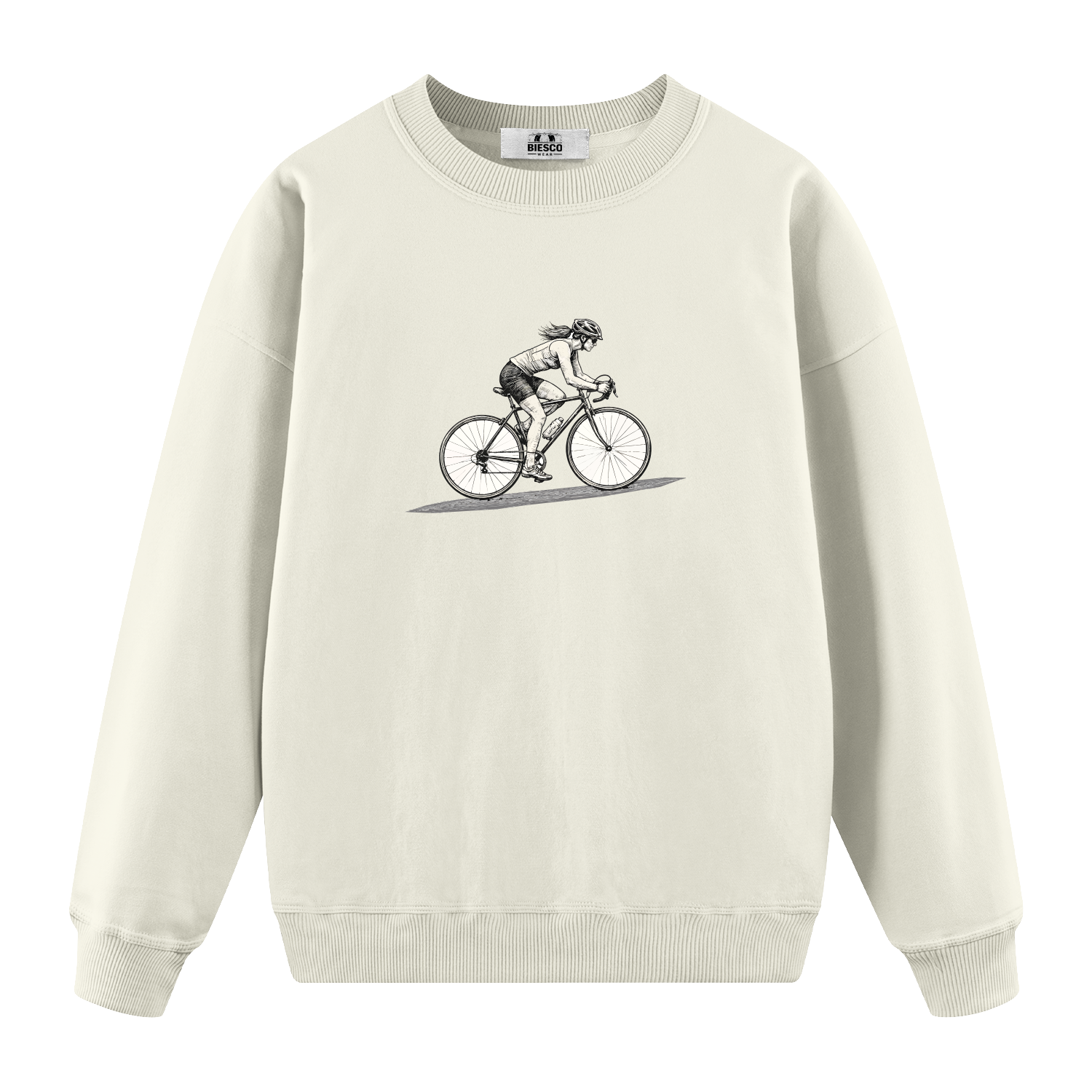 Bisikletli Kadın - Oversize Sweatshirt