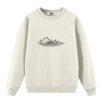 Yüzücü - Oversize Sweatshirt