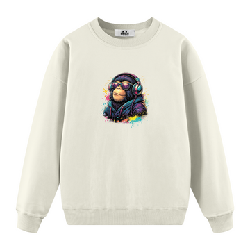Havalı Şempanze - Oversize Sweatshirt