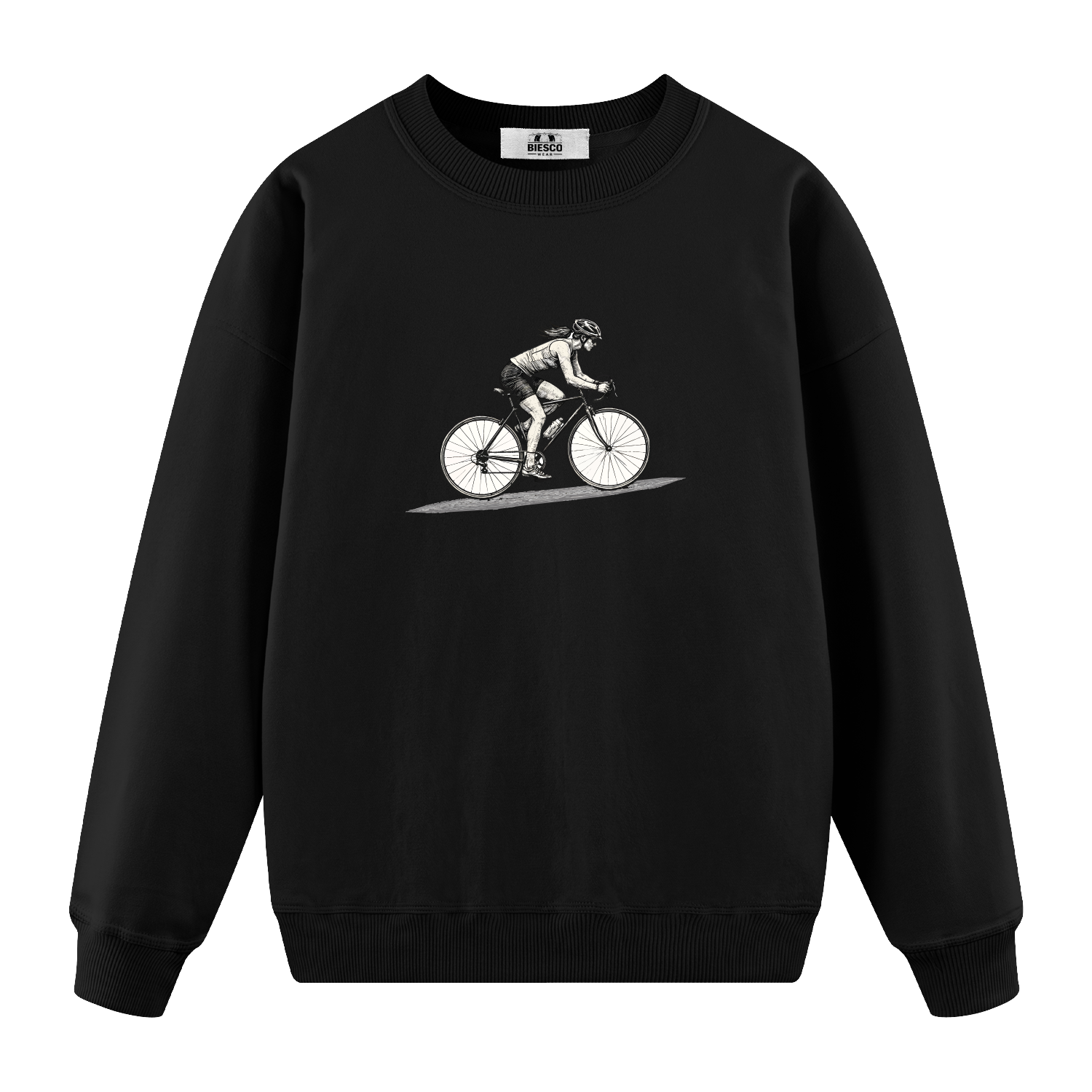 Bisikletli Kadın - Oversize Sweatshirt