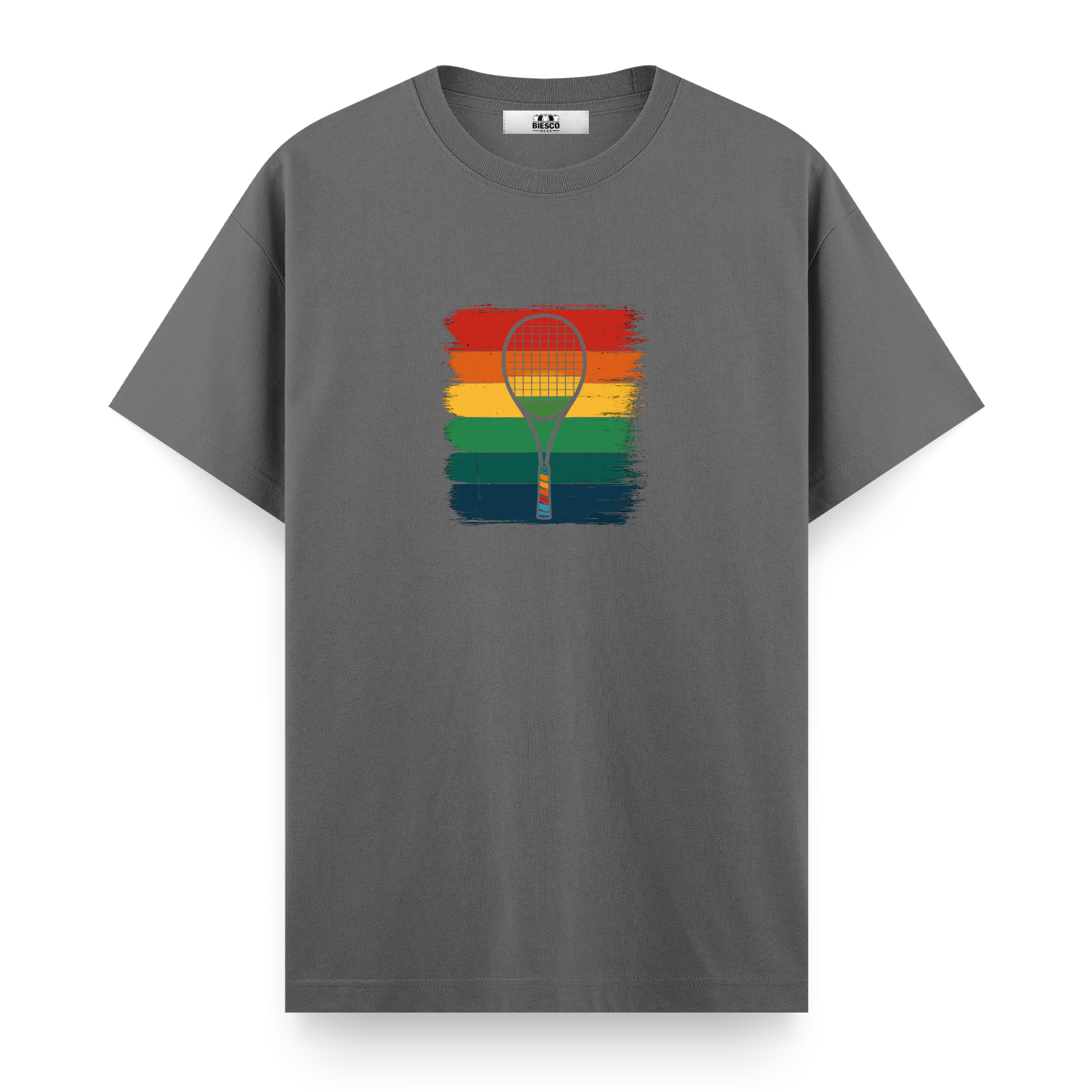 Raket ve Renkli Çizgiler - Regular T-shirt