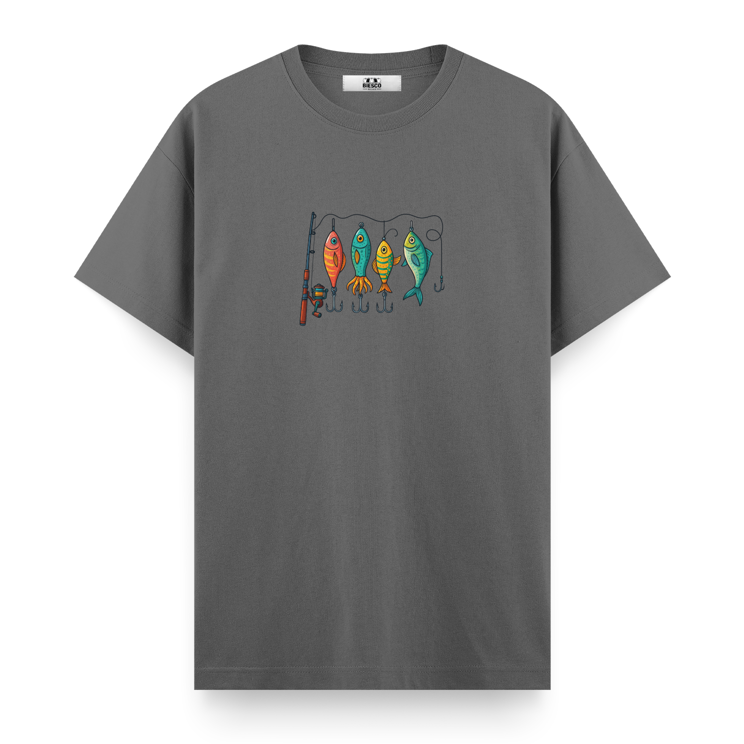Renkli Olta Takım Düzeni - Regular T-shirt