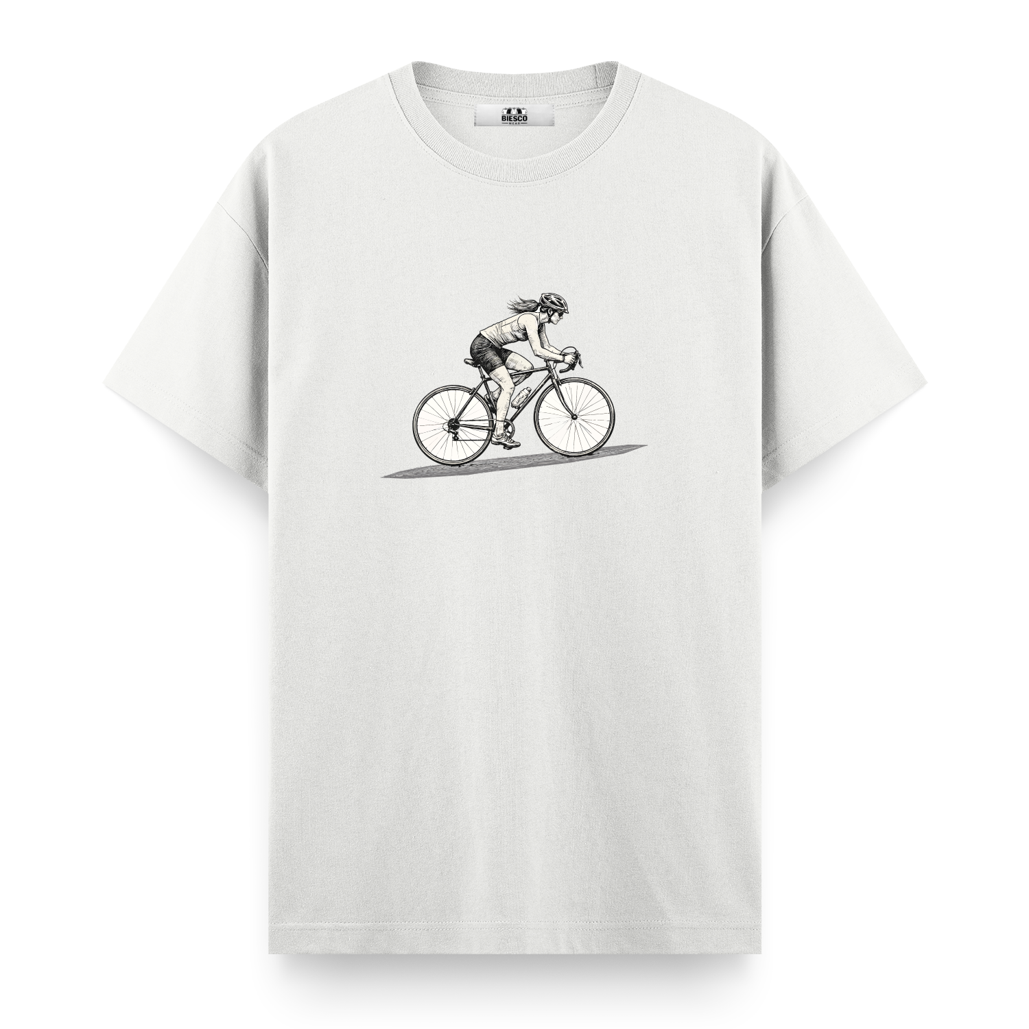 Bisikletli Kadın - Regular T-shirt