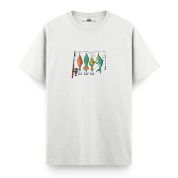 Renkli Olta Takım Düzeni - Regular T-shirt
