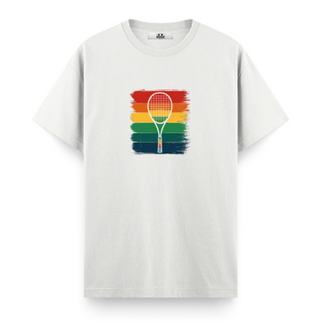 Raket ve Renkli Çizgiler - Regular T-shirt