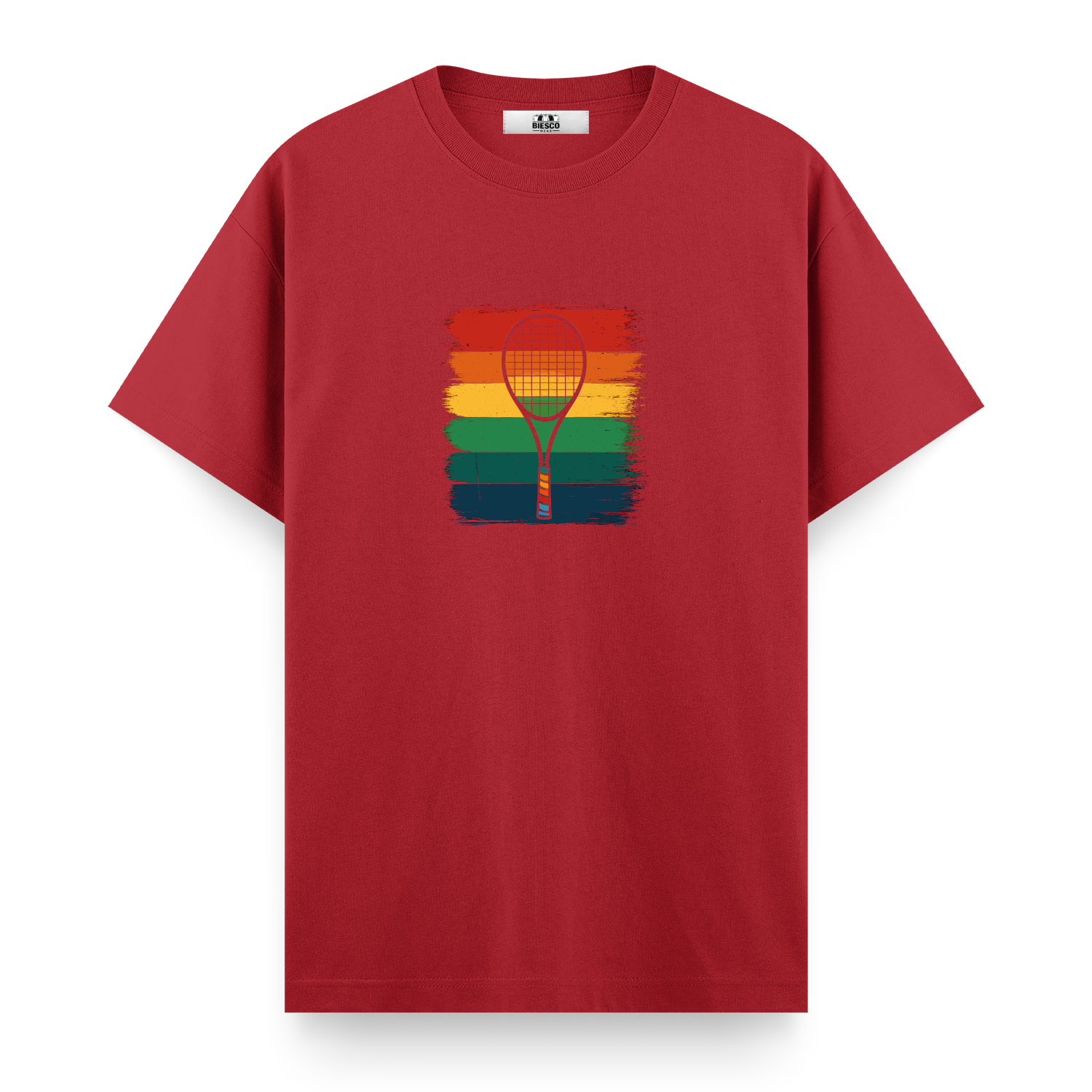 Raket ve Renkli Çizgiler - Regular T-shirt