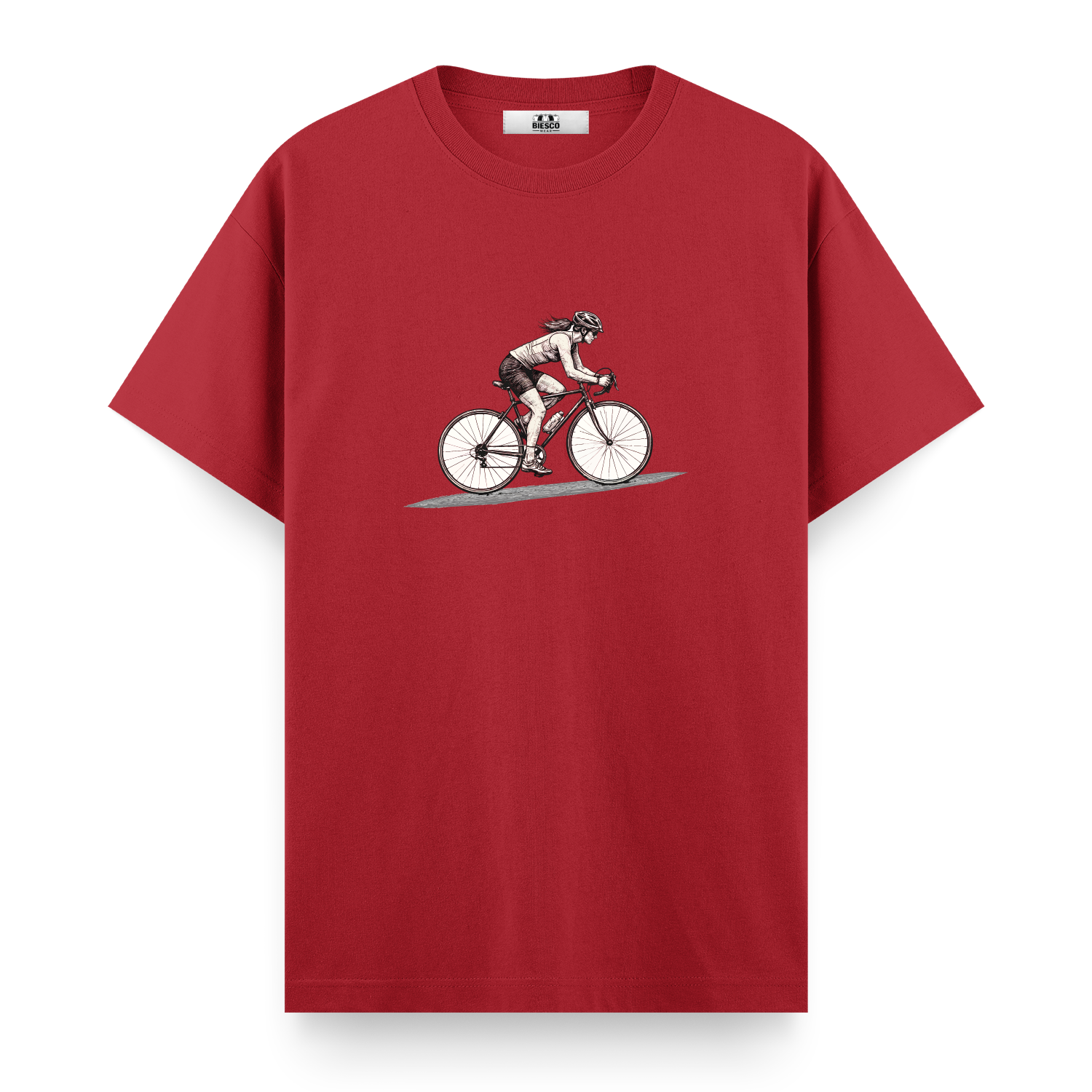 Bisikletli Kadın - Regular T-shirt