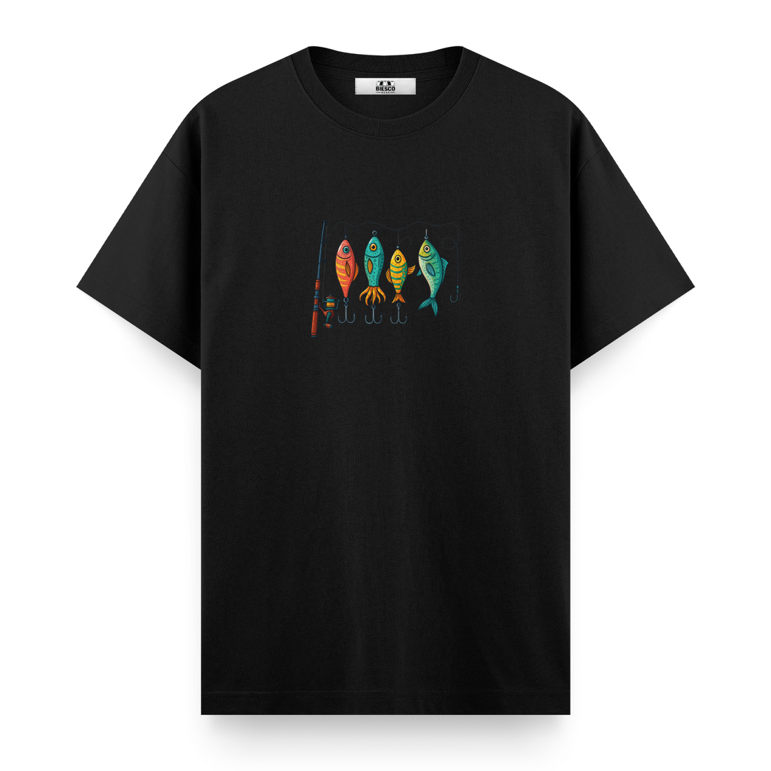 Renkli Olta Takım Düzeni - Regular T-shirt