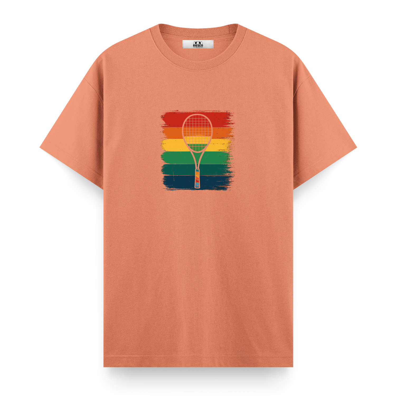 Raket ve Renkli Çizgiler - Regular T-shirt