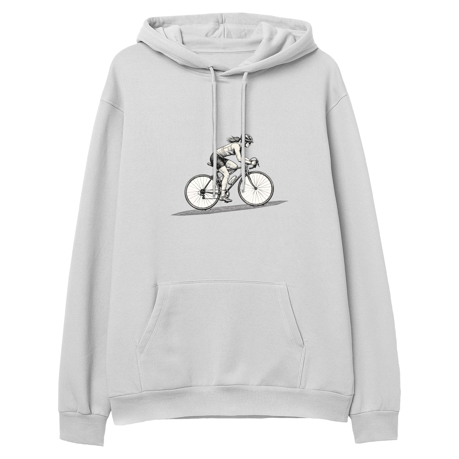 Bisikletli Kadın - Regular Hoodie