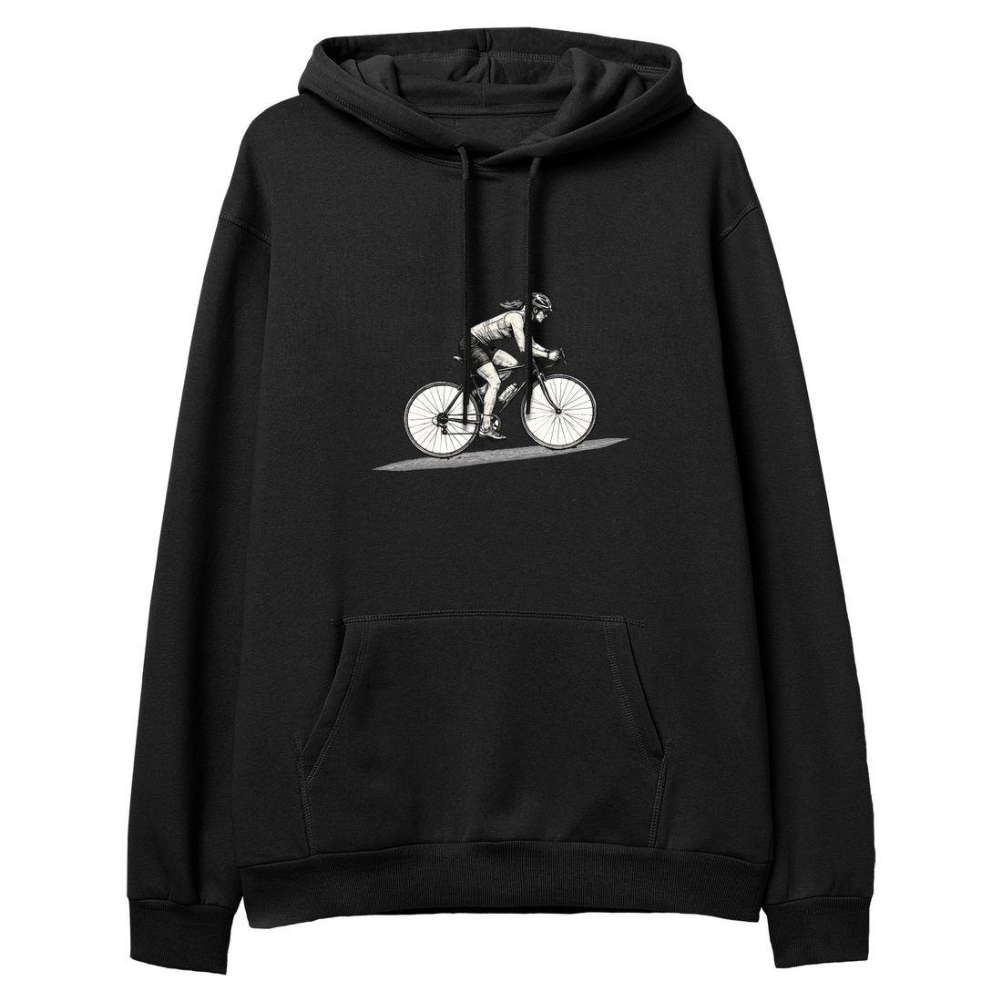 Bisikletli Kadın - Regular Hoodie