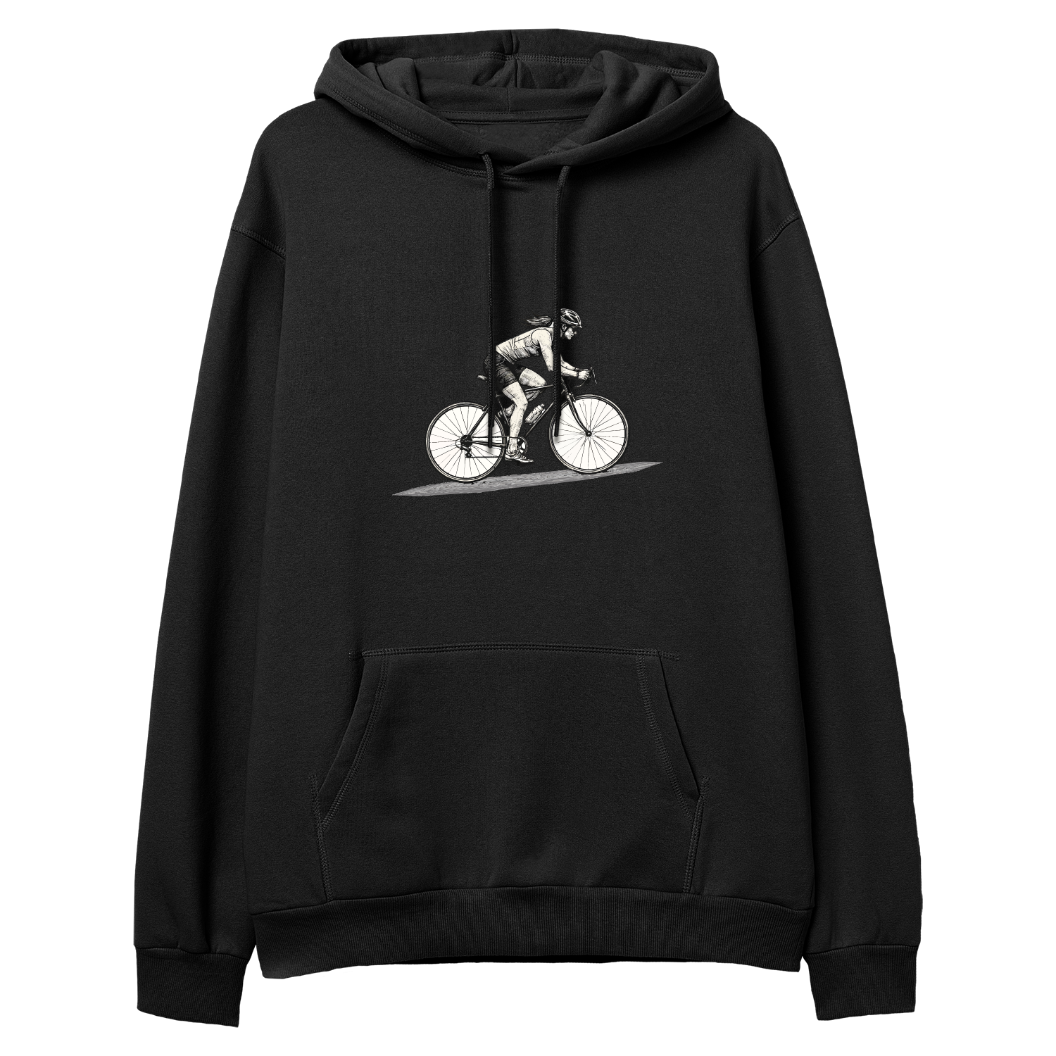 Bisikletli Kadın - Regular Hoodie