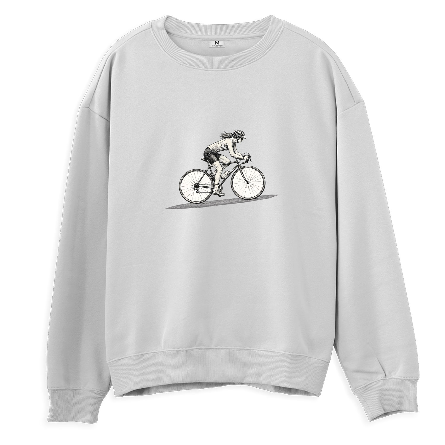 Bisikletli Kadın - Regular Sweatshirt