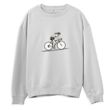 Bisikletli Kadın - Regular Sweatshirt