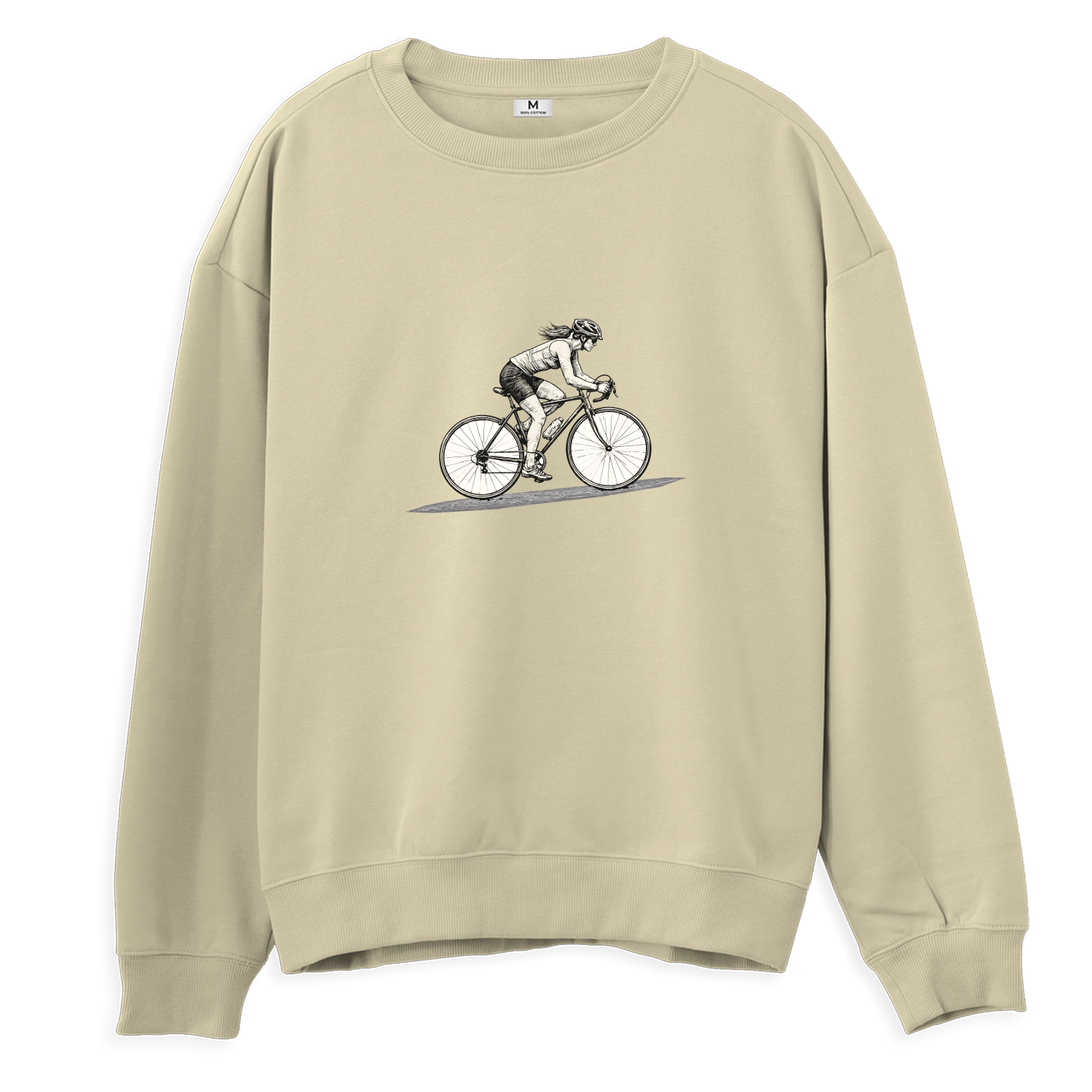 Bisikletli Kadın - Regular Sweatshirt