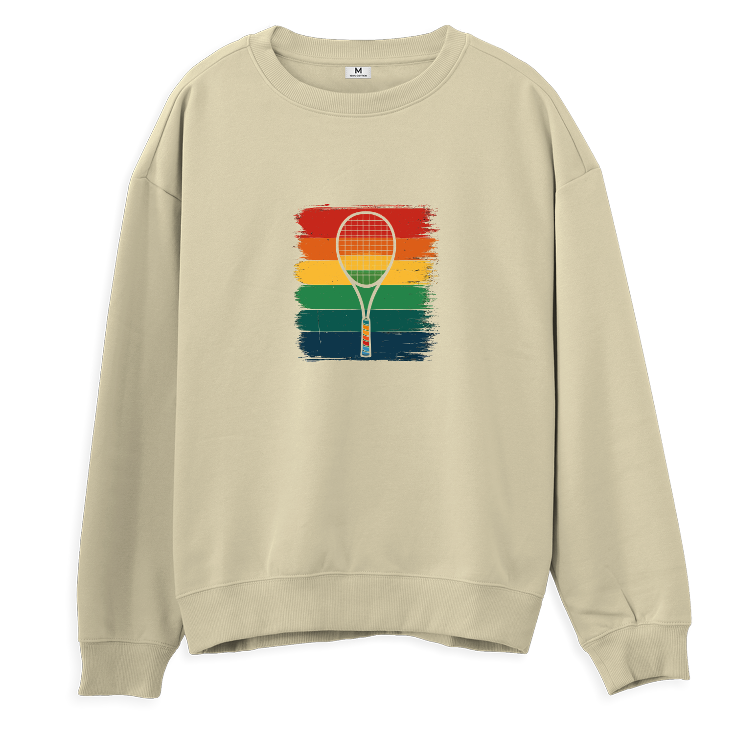 Raket ve Renkli Çizgiler - Regular Sweatshirt