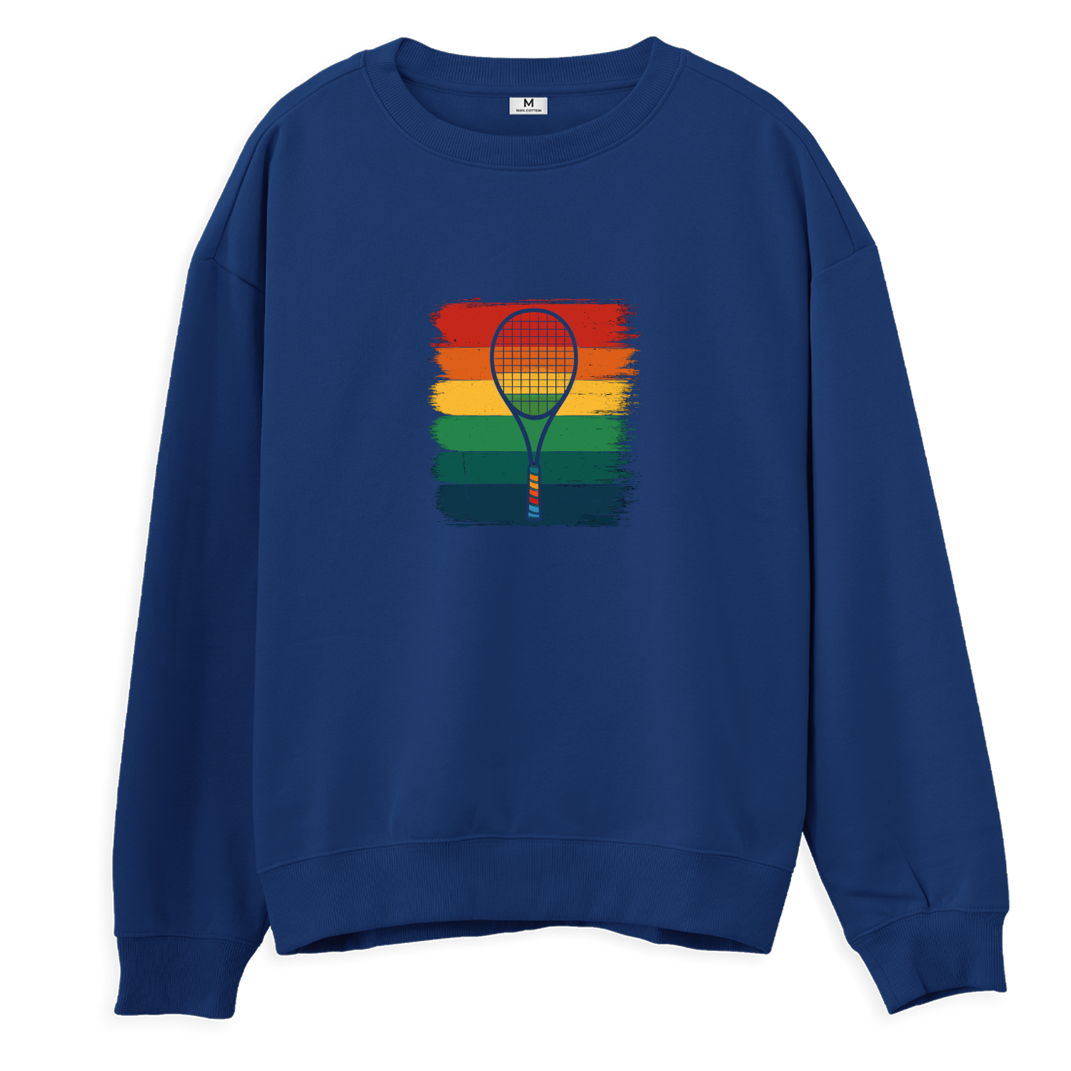 Raket ve Renkli Çizgiler - Regular Sweatshirt