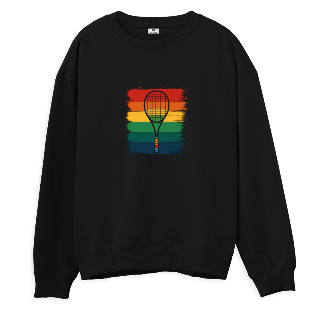 Raket ve Renkli Çizgiler - Regular Sweatshirt