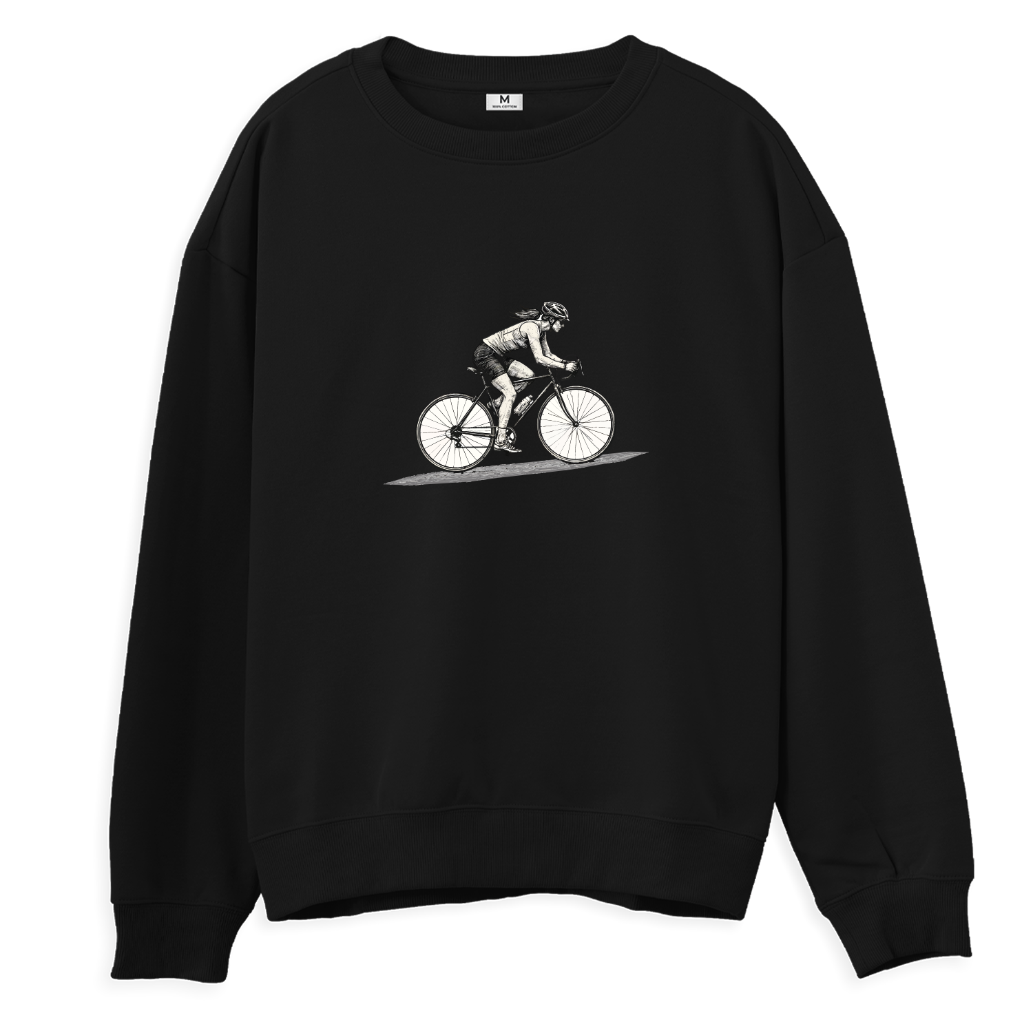 Bisikletli Kadın - Regular Sweatshirt