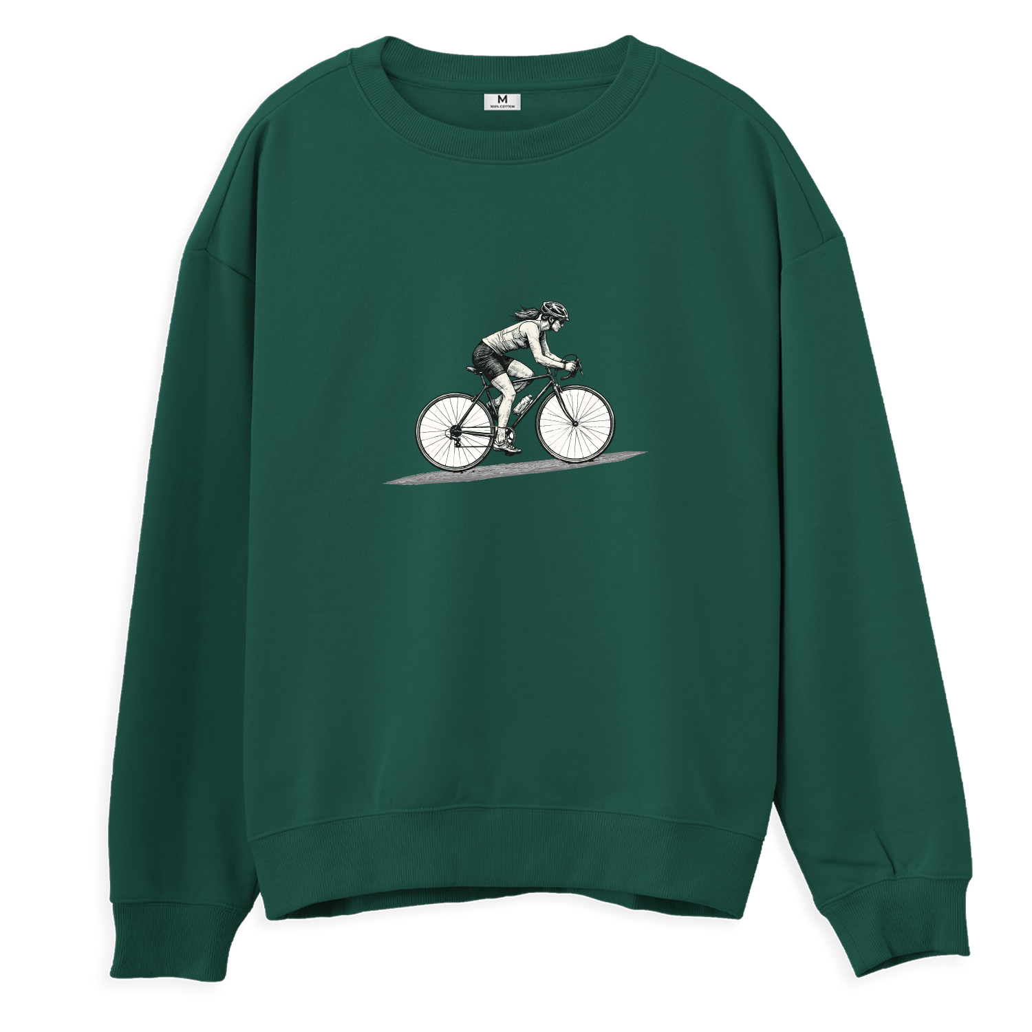 Bisikletli Kadın - Regular Sweatshirt